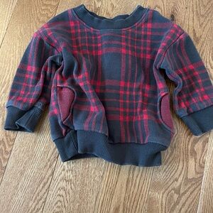 Hanna Andersson plaid sweatshirt.